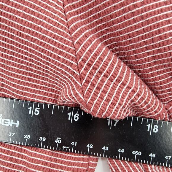 Como Blu Women's Striped Bell Sleeve V Neck Blouse Size Medium - Picture 8 of 8